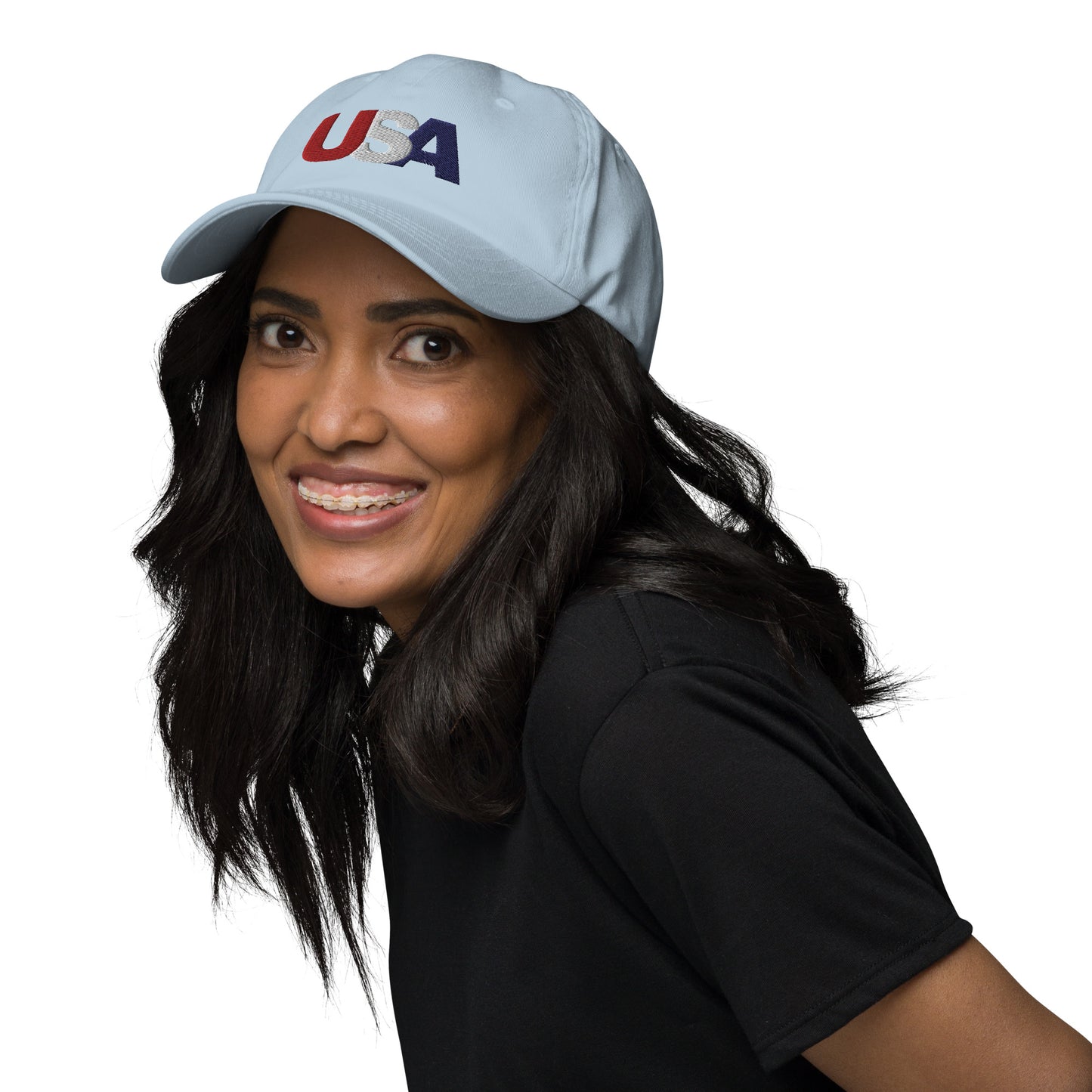 Baseball Cap - USA - Blk Back Logo