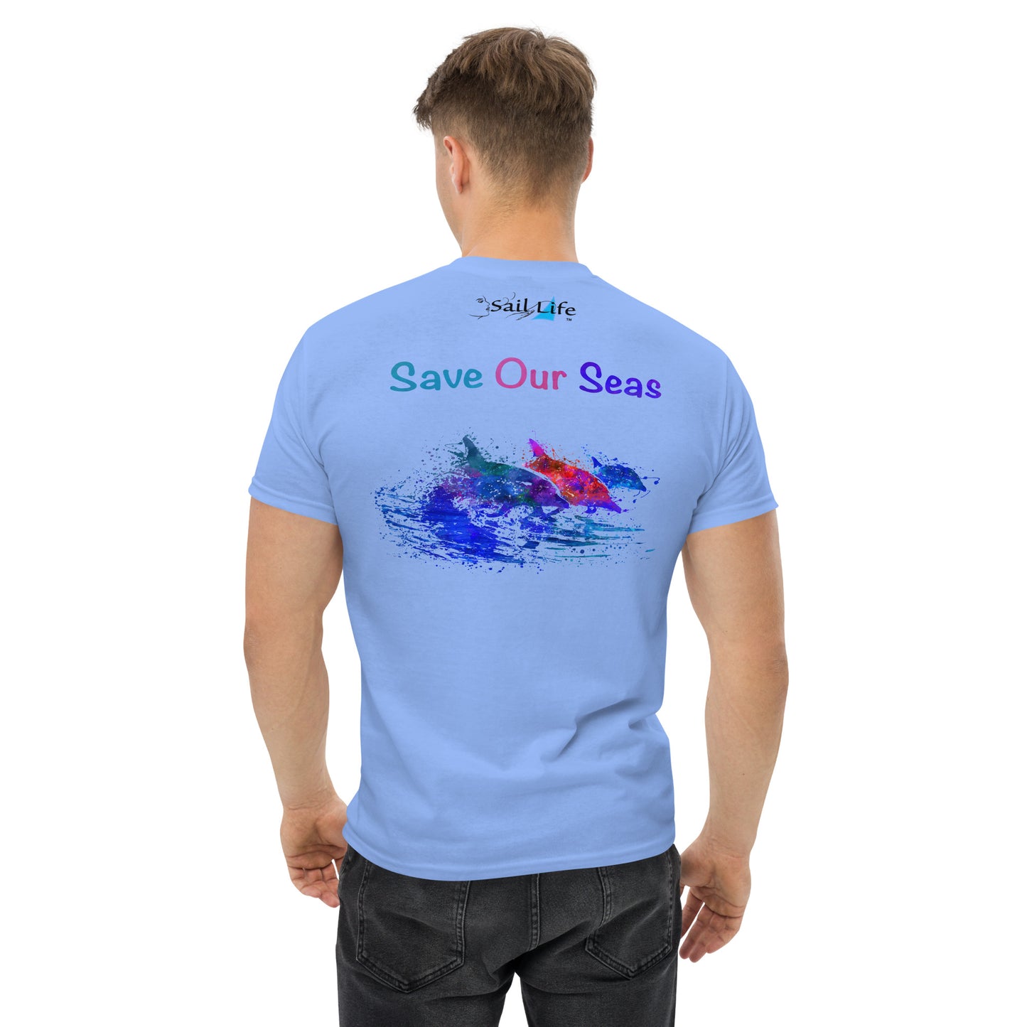 Save Our Seas-Dolphins-WC | Mens Classic Tee