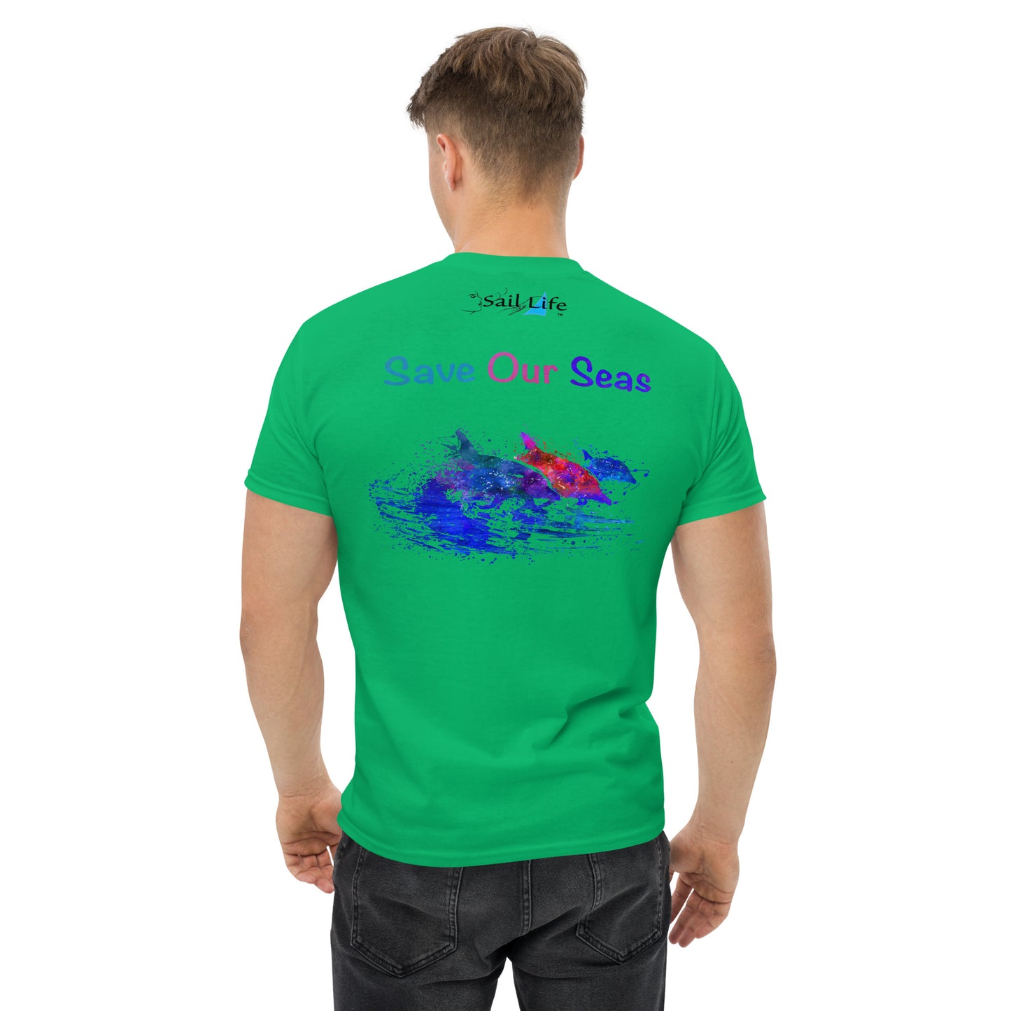 Save Our Seas-Dolphins-WC | Mens Classic Tee