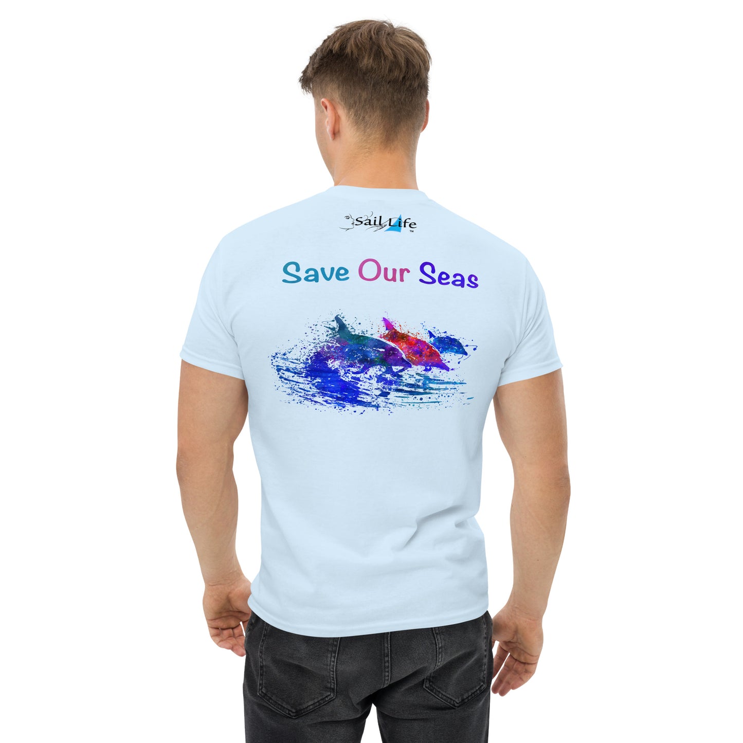 Save Our Seas-Dolphins-WC | Mens Classic Tee