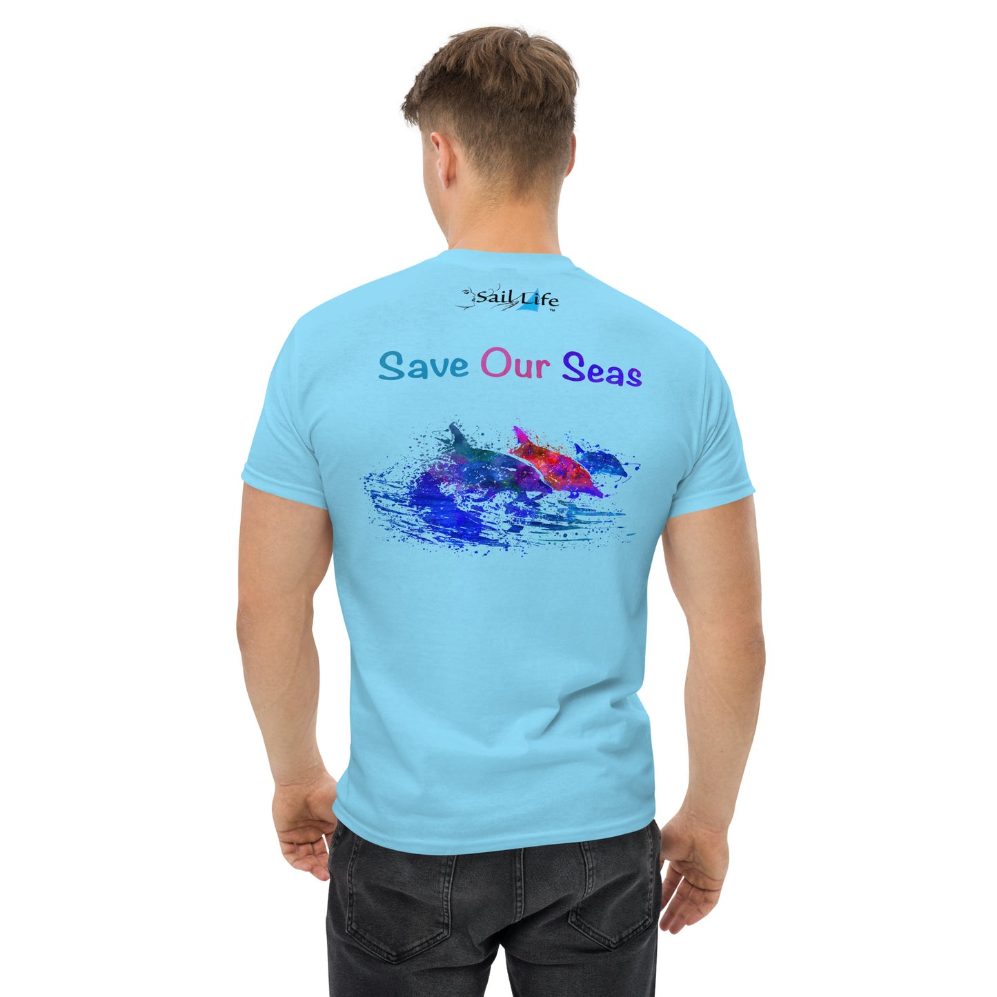 Save Our Seas-Dolphins-WC | Mens Classic Tee