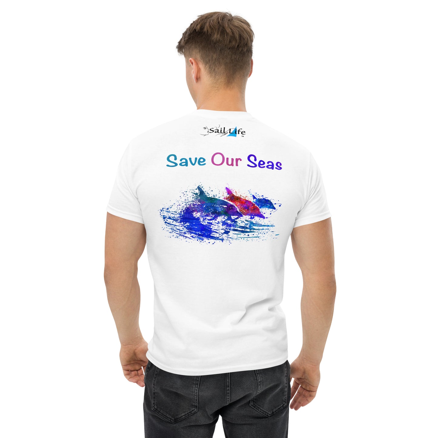 Save Our Seas-Dolphins-WC | Mens Classic Tee