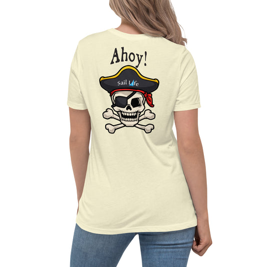 Pirate-Ahoy!-B | Women's Relaxed T-Shirt
