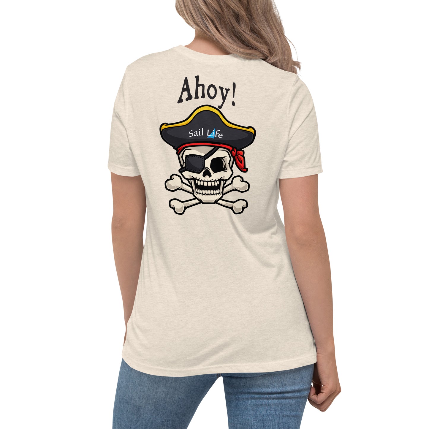 Pirate-Ahoy!-B | Women's Relaxed T-Shirt