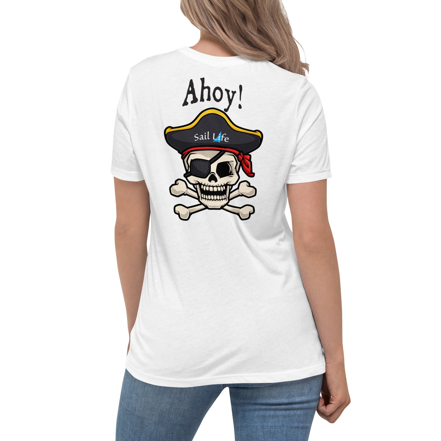 Pirate-Ahoy!-B | Women's Relaxed T-Shirt