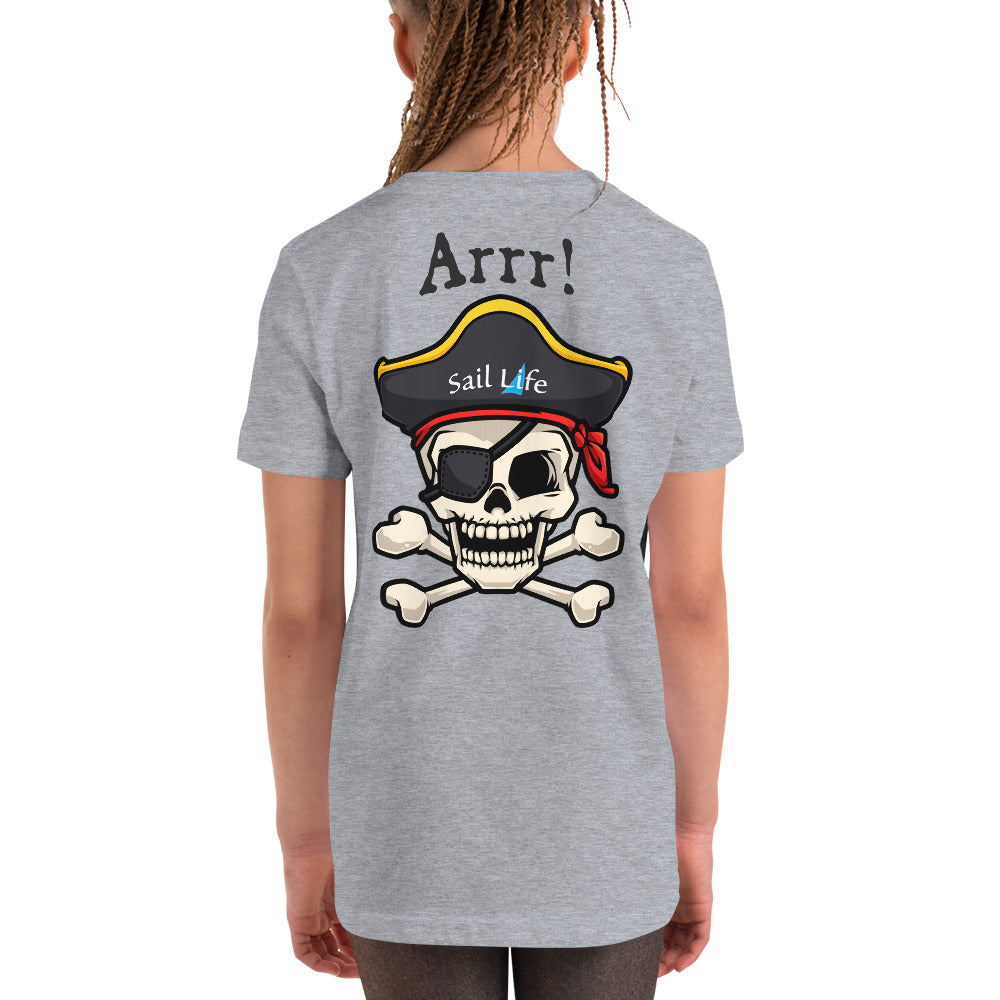 Pirate-Arrr!-B |Girl's Youth Short Sleeve T-Shirt