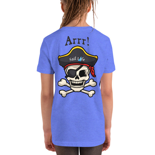 Pirate-Arrr!-B |Girl's Youth Short Sleeve T-Shirt