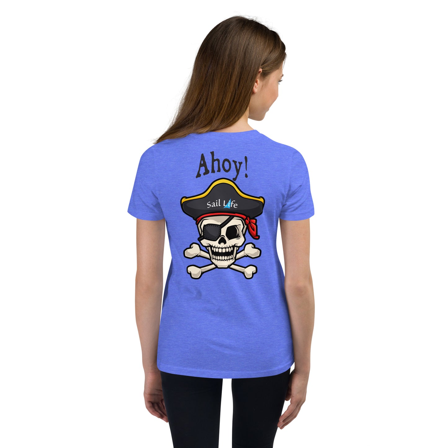 Pirate-Ahoy!-B | Girl's Youth Short Sleeve T-Shirt