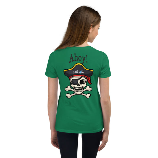 Pirate-Ahoy!-B | Girl's Youth Short Sleeve T-Shirt