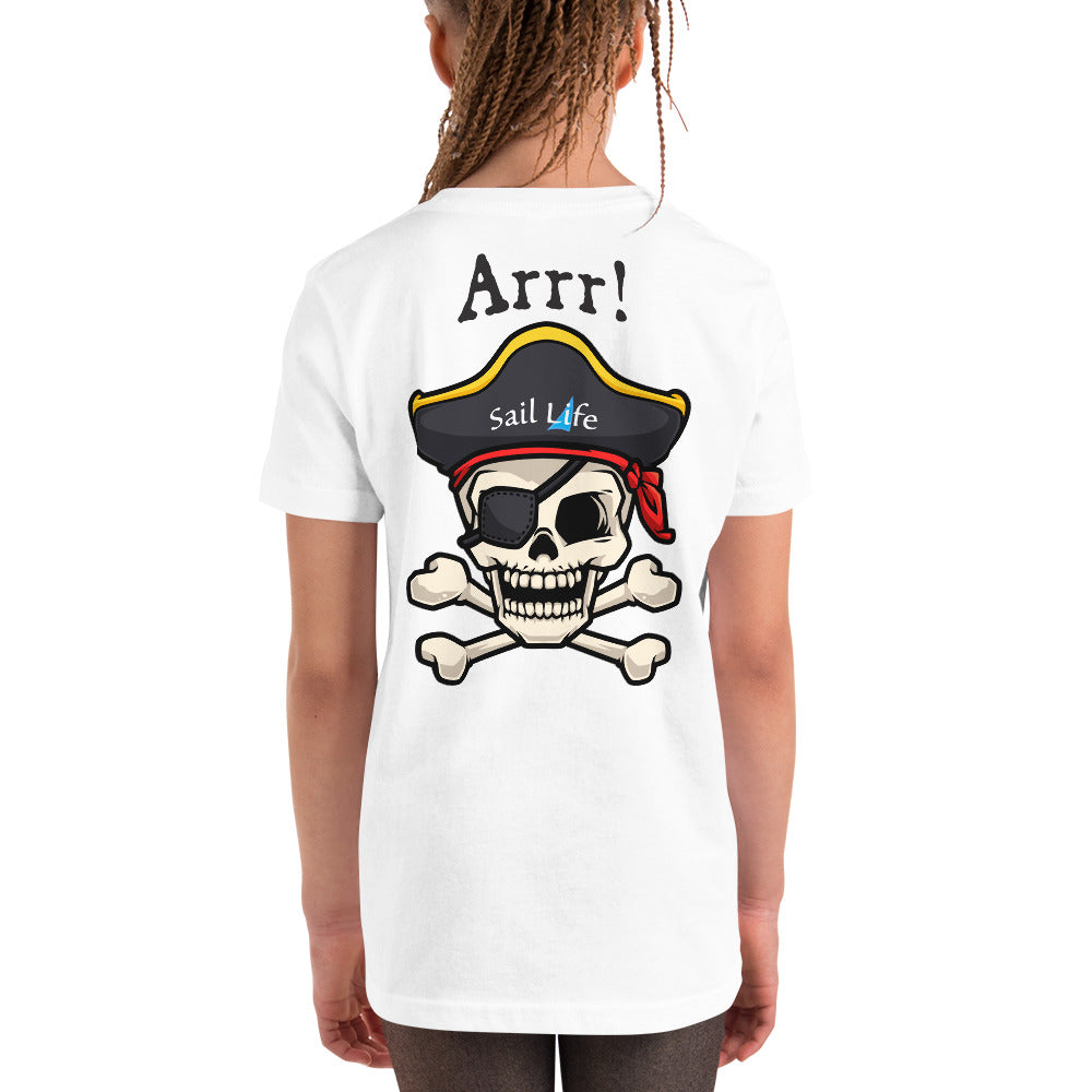 Pirate-Arrr!-B |Girl's Youth Short Sleeve T-Shirt