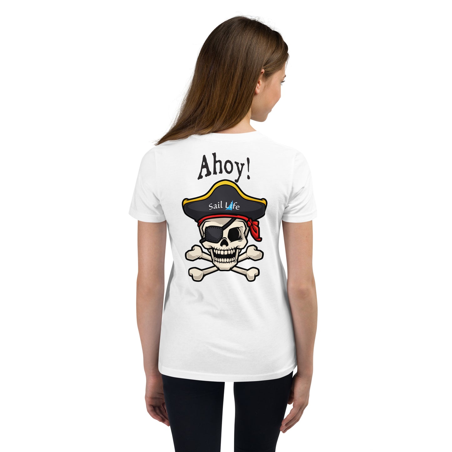 Pirate-Ahoy!-B | Girl's Youth Short Sleeve T-Shirt