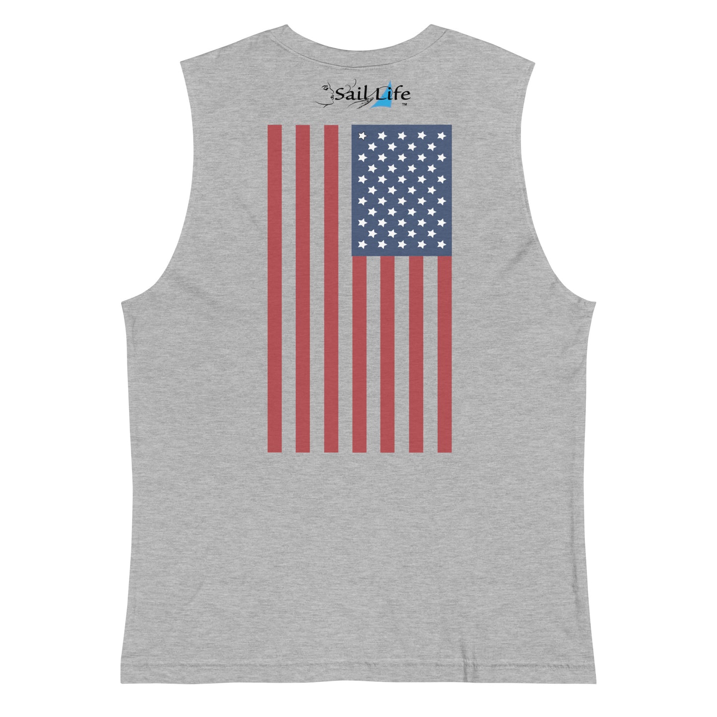 US Flag - Vertical-B | Men's Sleeveless T-shirt