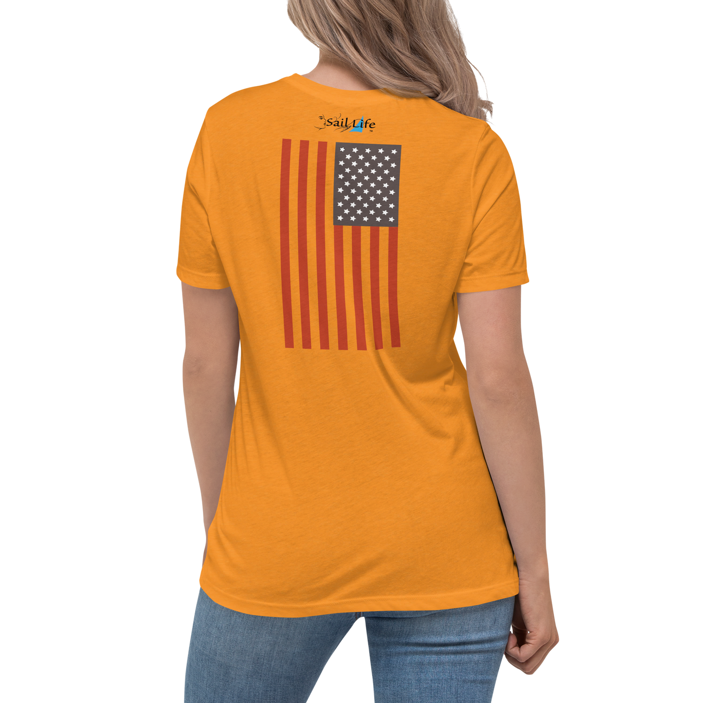 US Flag - Vertical-B | Women's Relaxed T-Shirt