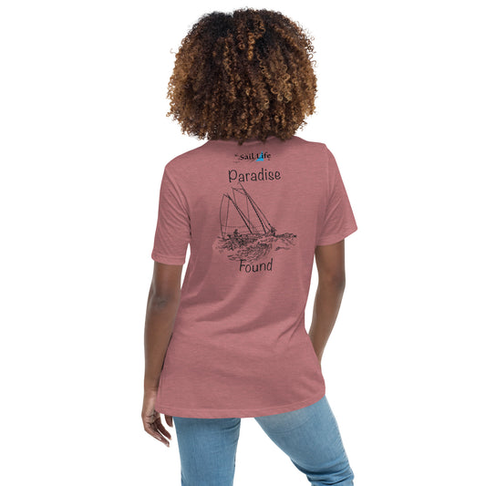 Paradise Found-B | Women's Relaxed T-Shirt