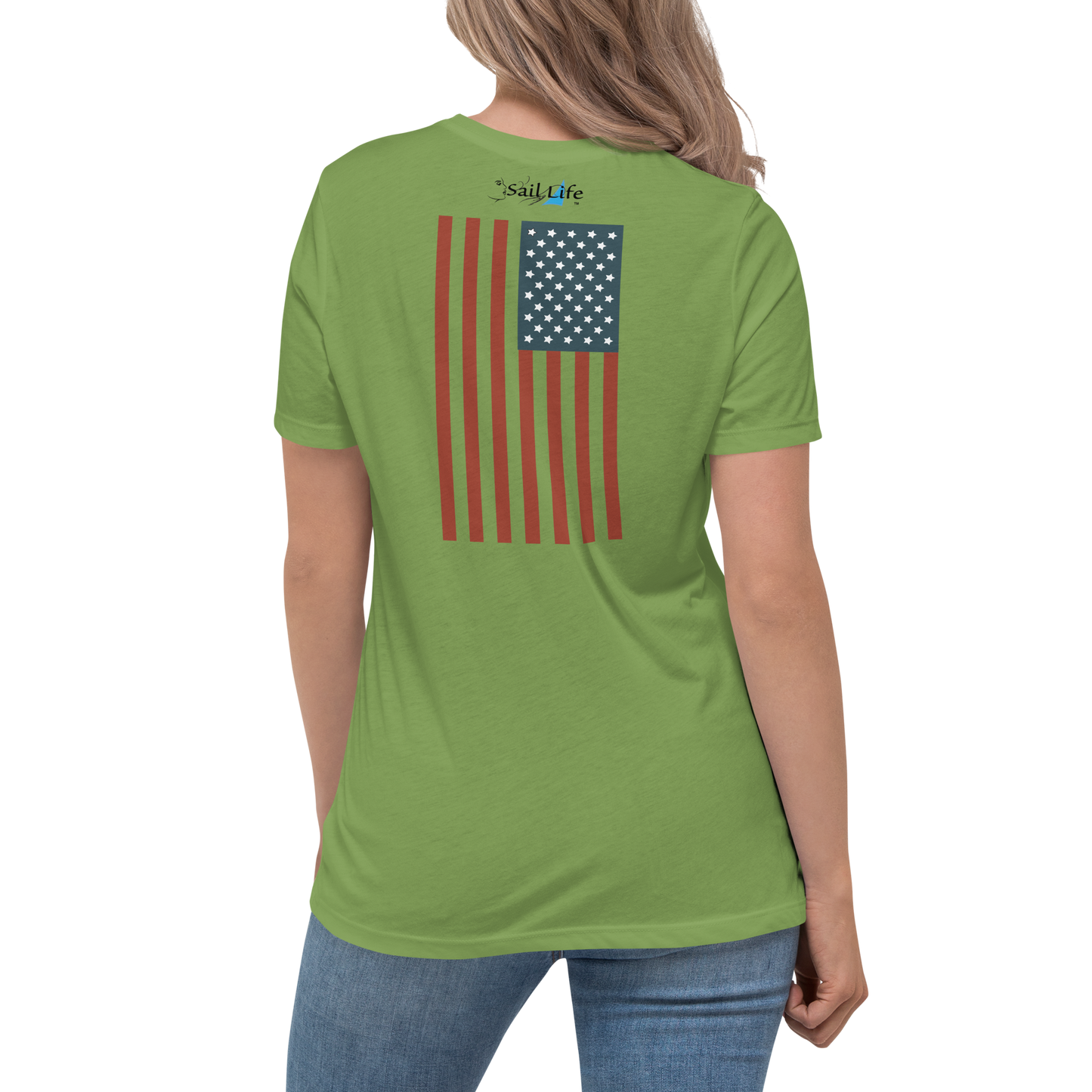 US Flag - Vertical-B | Women's Relaxed T-Shirt